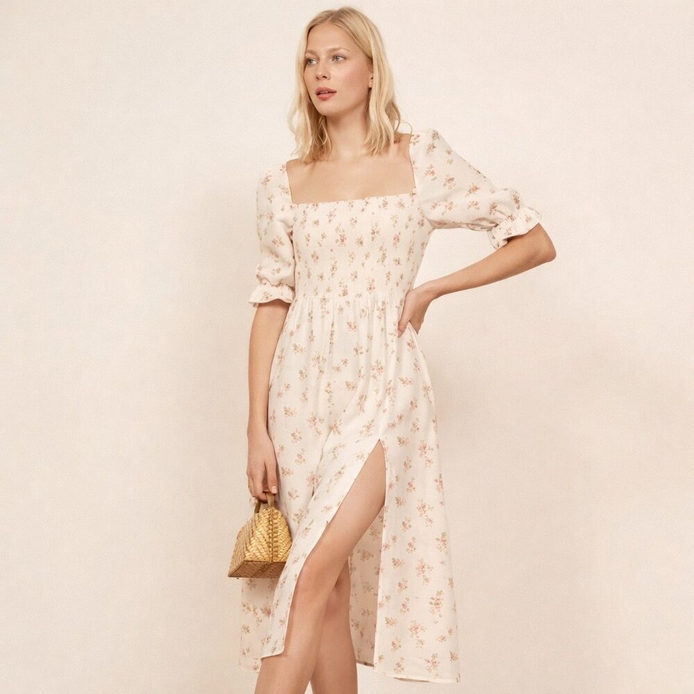 NEW Reformation Marabella Midi Dress in Veronica Print $248